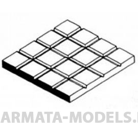 EVG4515 Мостовая, квадраты 4,8х4,8 мм, лист 15х30см
