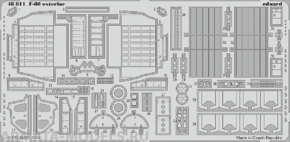 48811ED  F-80 exterior (for Hobby Boss kit) 1/48