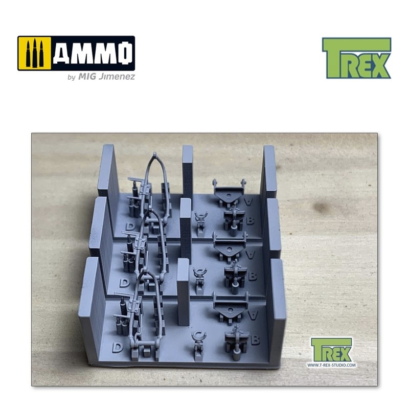 TR35030 Лафет WWII German MG AA Gun Cupola Mount (moveable - 3 pcs)