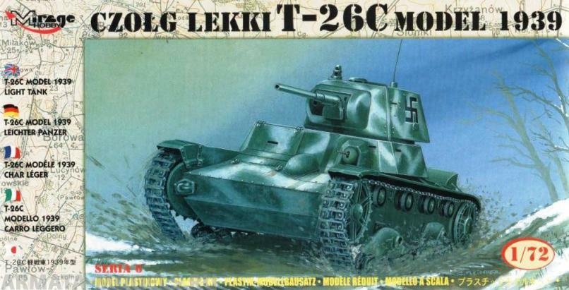 72612 Танк czolg lekki T-26C model 1939 Mirage Hobby