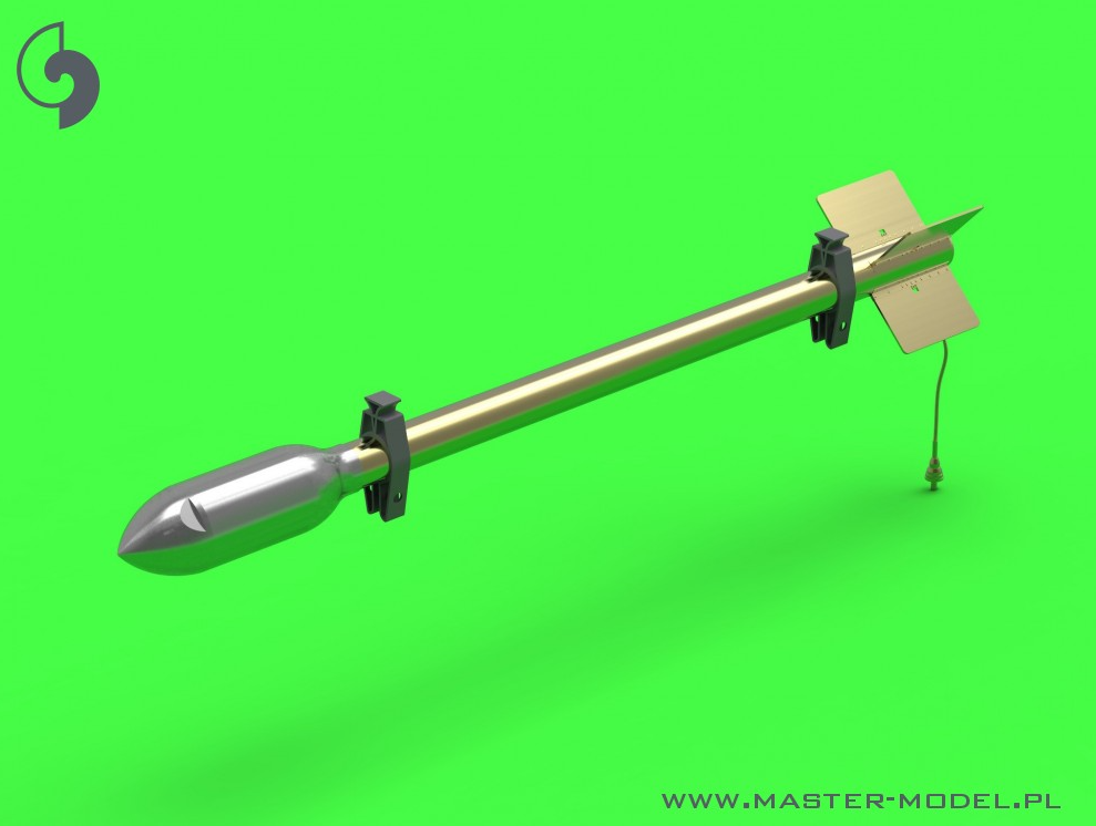 AM-24-011 Британская 3-дюймовая ракета RP-3 с головками SAP 60 фунтов (8 шт.) - для раннего рельса Mk I - использовалась на Typhoon, Mosquito, Beaufighter, Hurricane и т. Д.