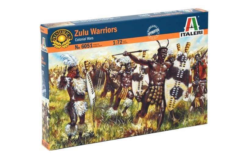6051ИТ Солдатики Zulu Warriors (Zulu War) Italeri