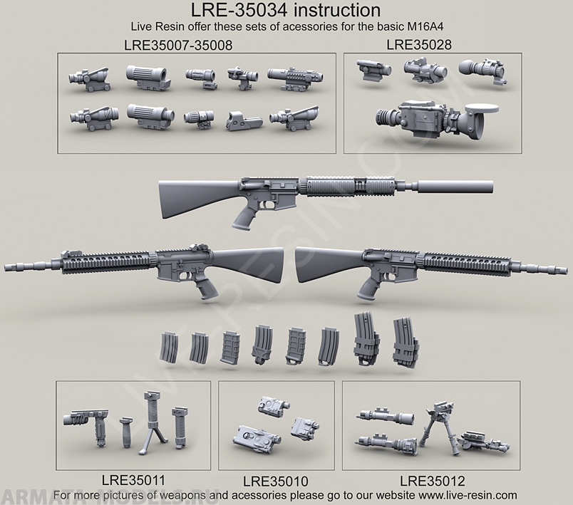 LRE35034 Винтовка сил специального назначения Mk 12 Mod 0/1 (SPR) ВМФ США/SOF