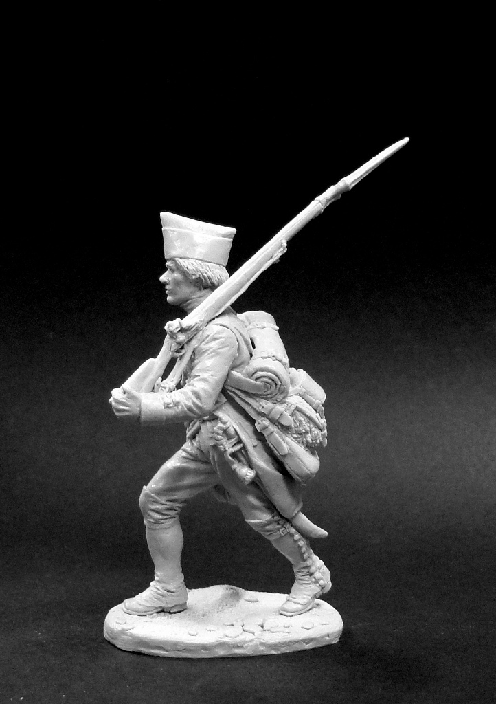 CHM-54221. Рядовой мушкетерских полков, Россия 1799 г. 54 мм. Материал - смола. Chronos Miniatures