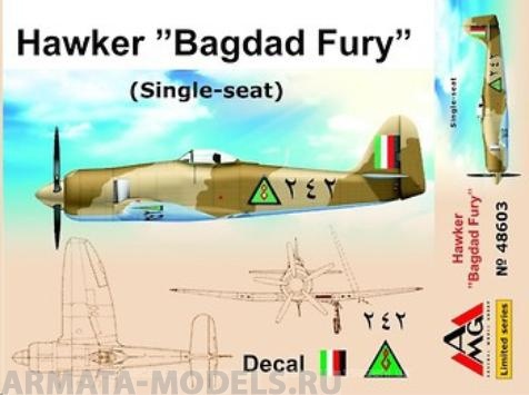 AMG48603 Самолет Bagdad Fury RIAF одноместный AMG models