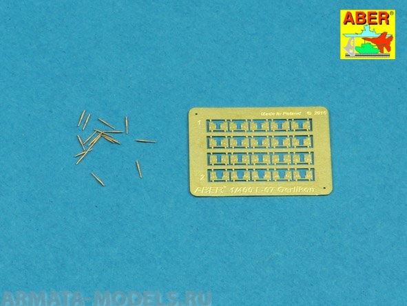 ABR-1:400-L-07  Дополнения для  Set of 20 pcs 20mm L/70 Oerlikon barrels for US & Royal Navy универсальный набор 1/400