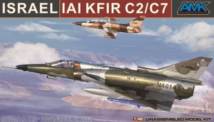 88001-A Самолет Israeli Air Force Kfir C2/C7 доработанная версия AMK
