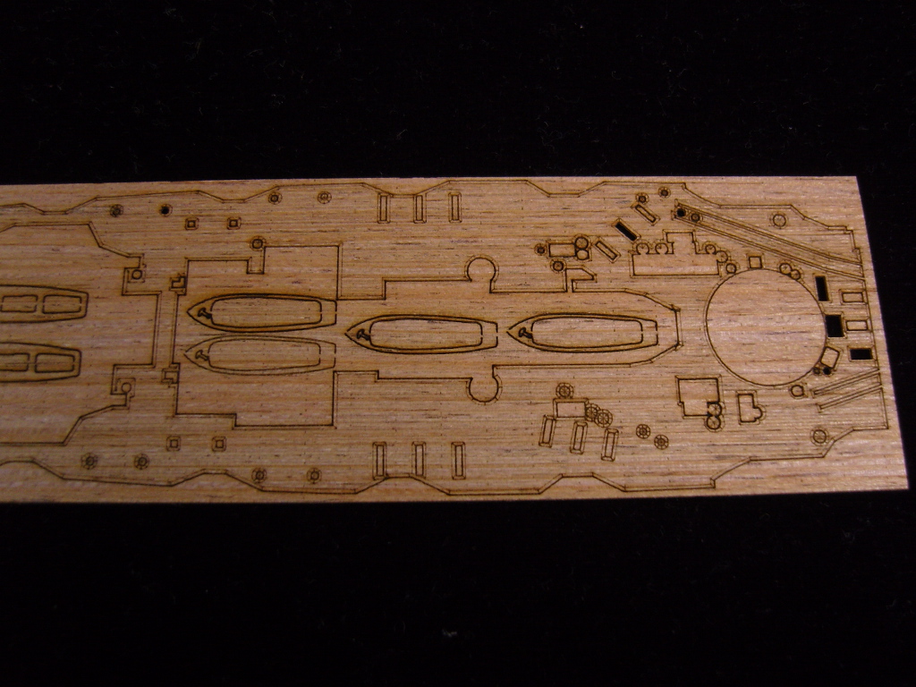 AW20035 Деревянная палуба для IJN HARUNA 1944