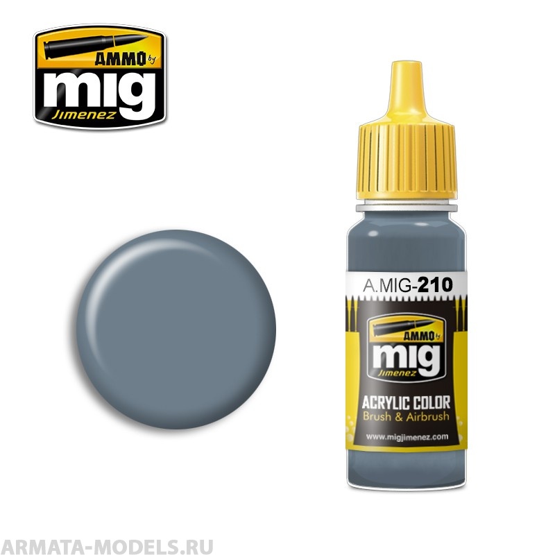 AMIG0210 Ammo Mig Акриловая краска FS35237 BLUE GRAY AMT-11 17 мл