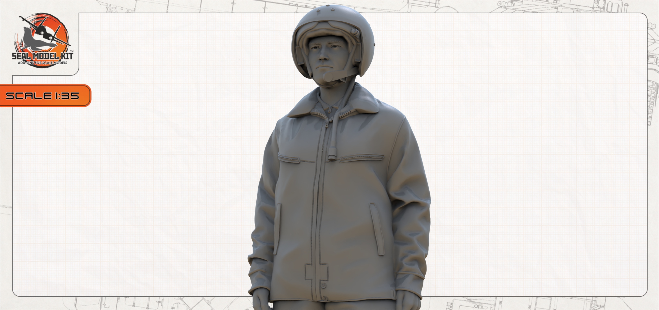 smk35017 вертолетчик ВКС РФ Seal Model Kit
