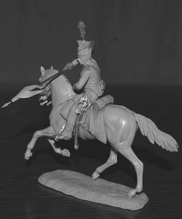 CHM-54363. Гвардейский шеволежер-лансер, Королевство Неаполь 1812-15 гг. 54 мм. Материал - смола. Chronos Miniatures