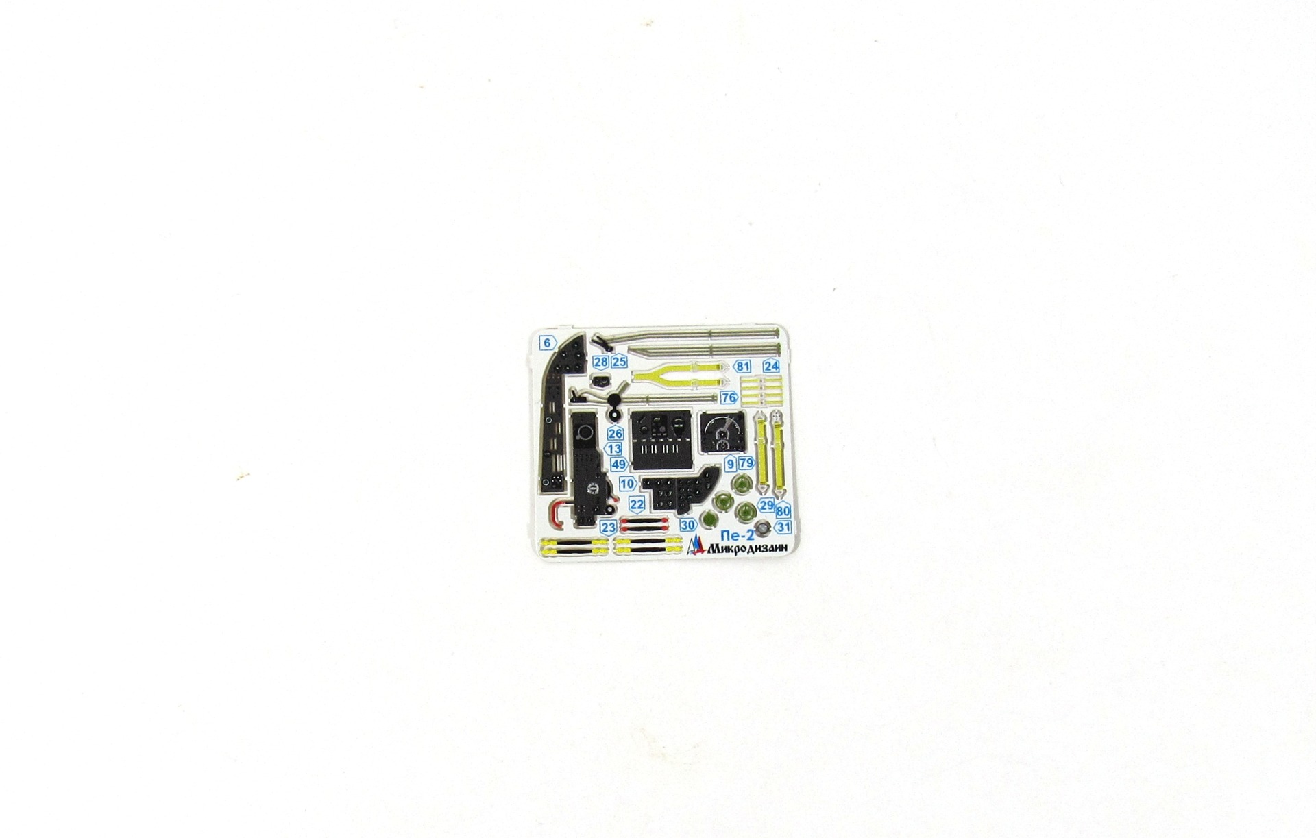 MD 072027 Набор фототравления цветные приборные доски для Пе-2 (Звезда)