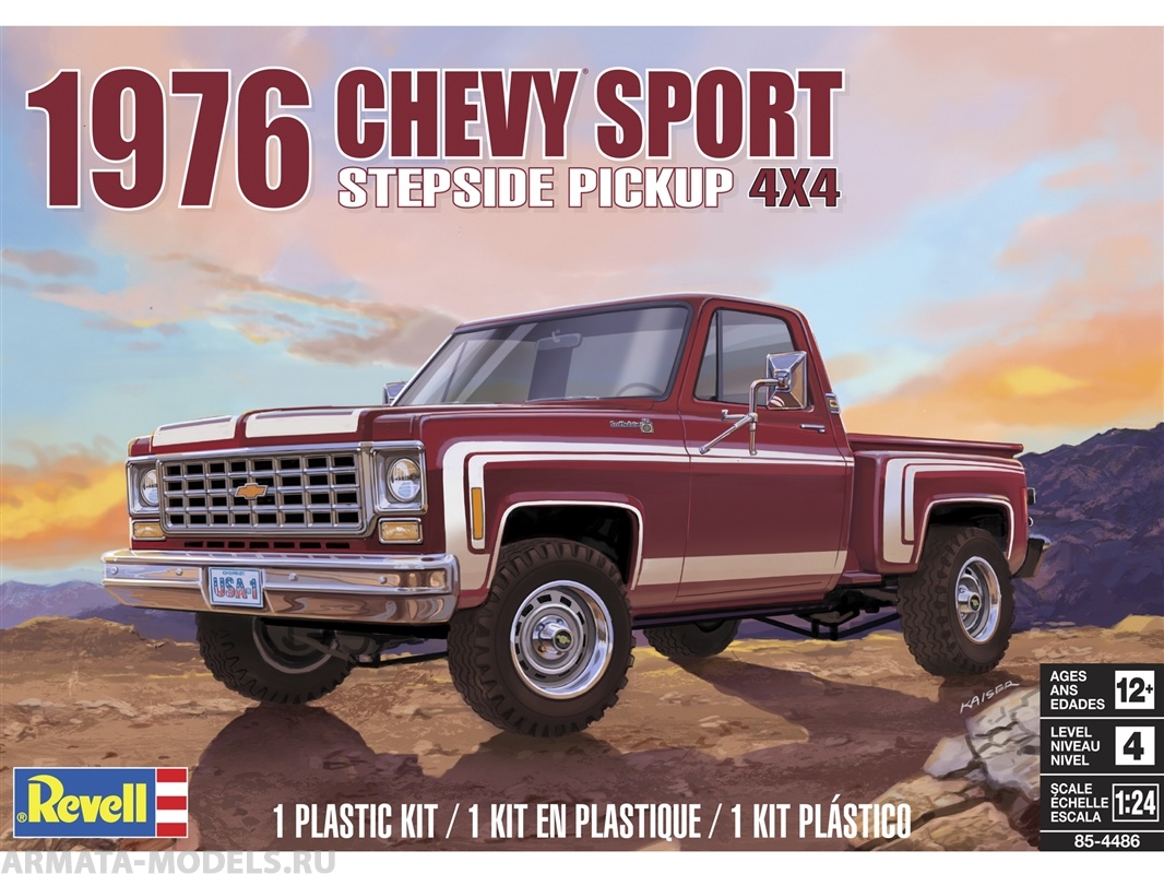 14486RE Автомобиль  76 Chevy Sports Stepside Pickup Revell
