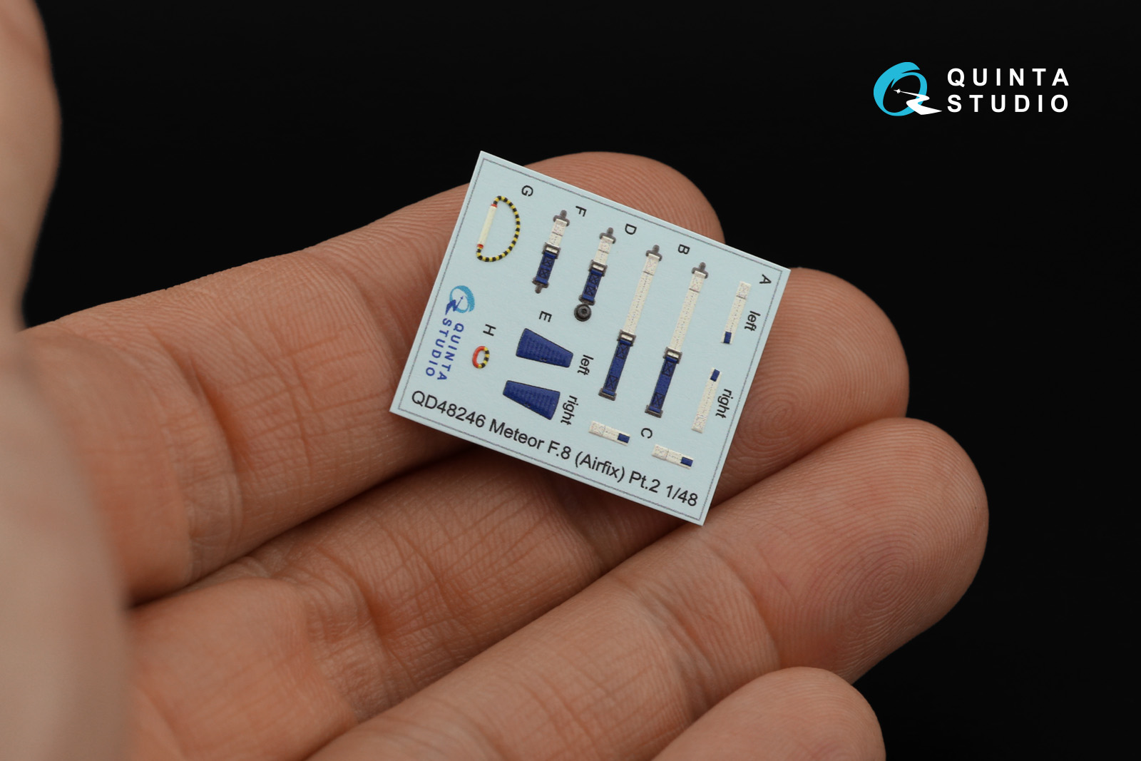 QD48246 3D Декаль интерьера кабины Meteor F.8 (Airfix)