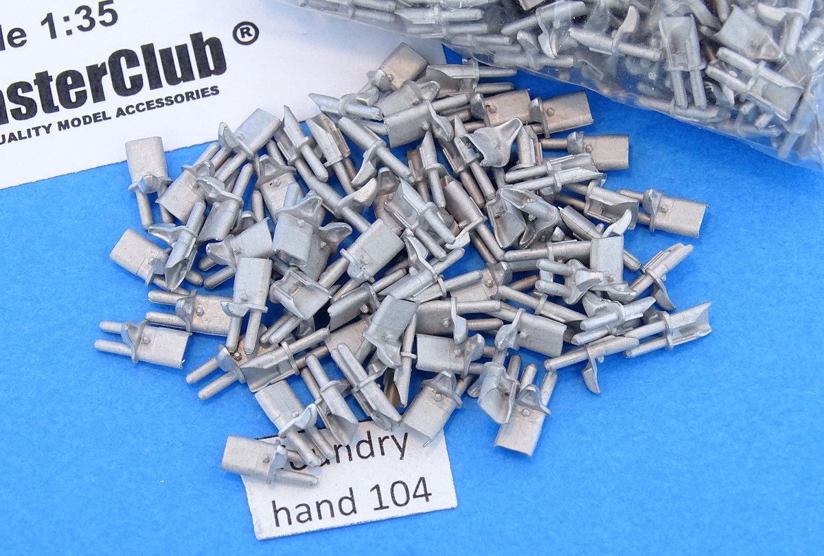 MTL-35312 Extended end connectors «duckbills» type 2 for tracks VVSS M4 Sherman, only end