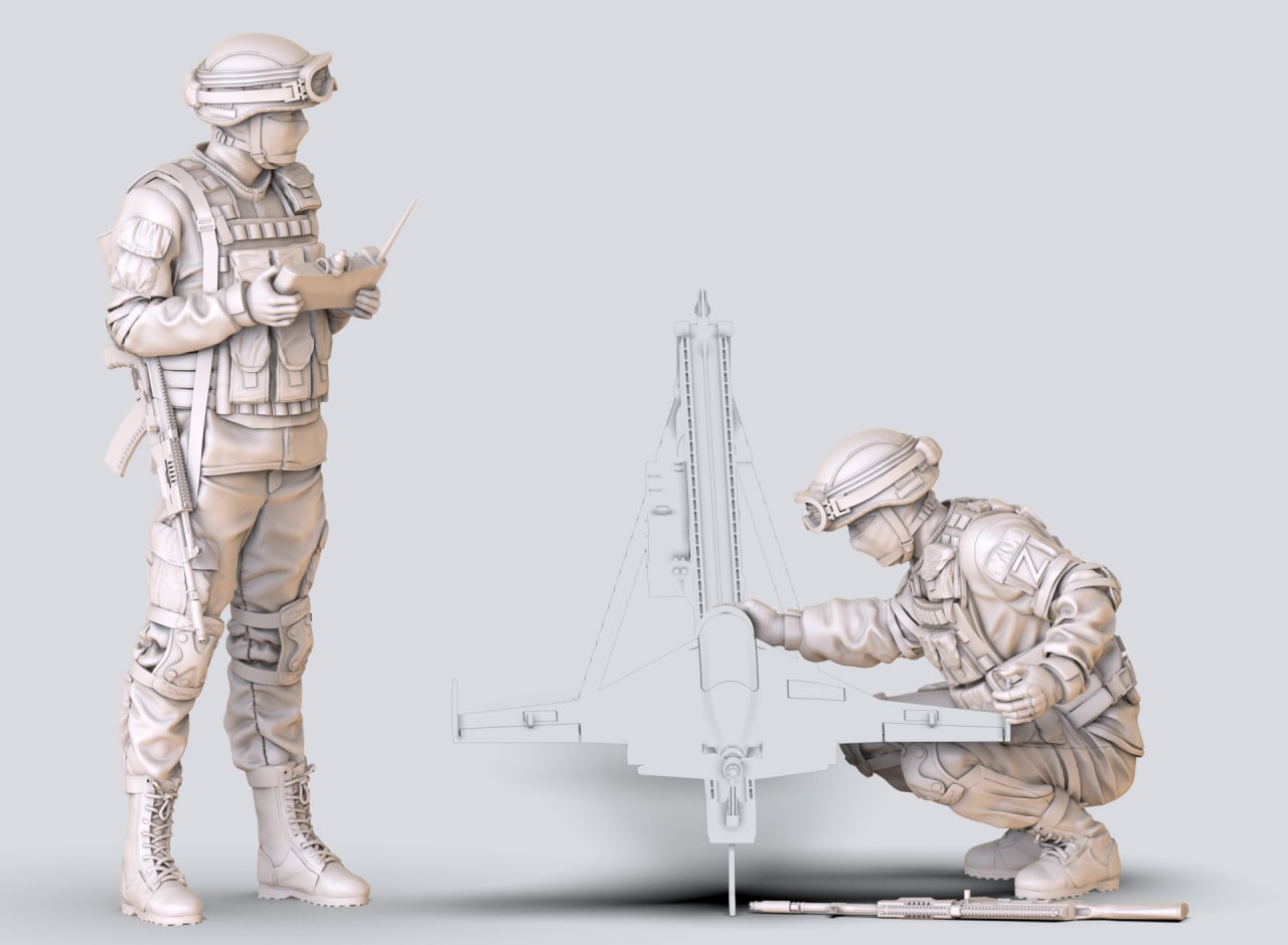 AM35658 Операторы Ланцет/Куб 3 фигуры (Не для свободной продажи) Arma Models