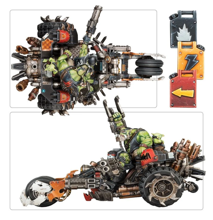 50-38 Набор Орки. Смертобойный Трицикл (Orks Deffkilla Wartrike) (2021)