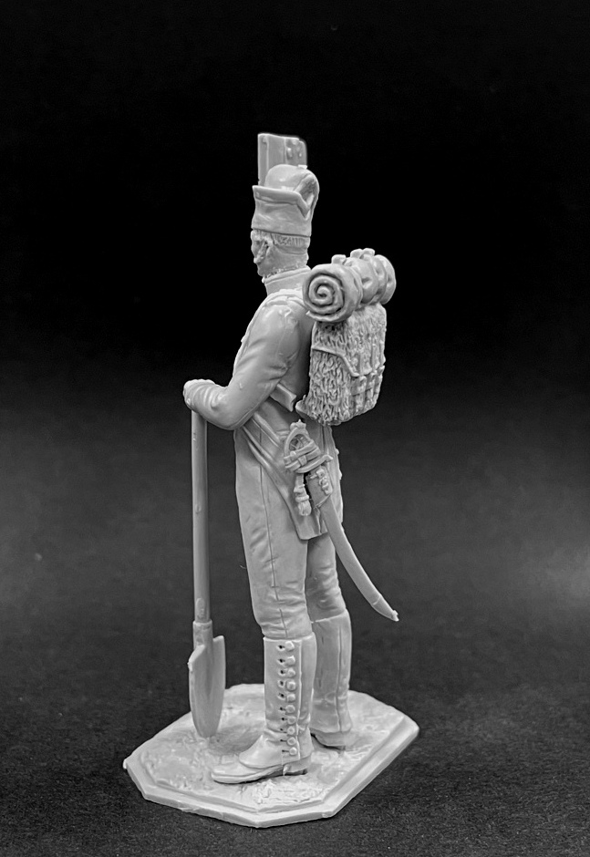 CHM-54353. Испанский батальон пионеров (версия №1), 1812 г. 54 мм. Материал - смола. Chronos Miniatures