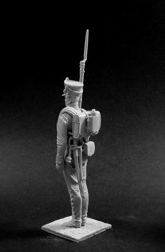 CHM-54218. Унтер-офицер пехотных (или егерских) полков, Россия 1812-14 гг. 54 мм. Материал - смола. Chronos Miniatures