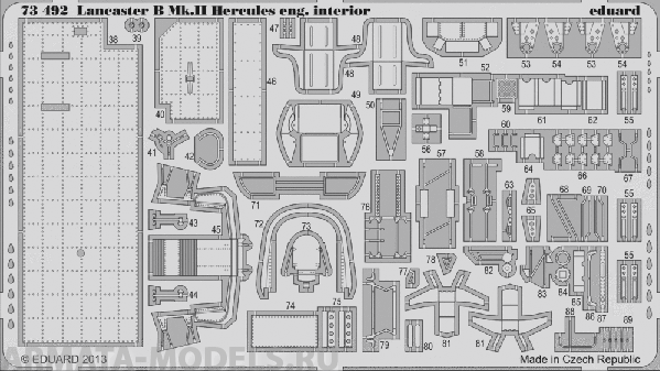 73492ED  Lancaster B Mk.II Interior S.A. (for Airfix kit) 1/72