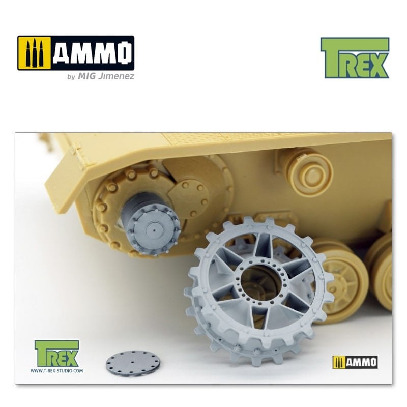 TR35036 Звездочка PzKpfw IV Disassembled Sprocket Set A Late Version