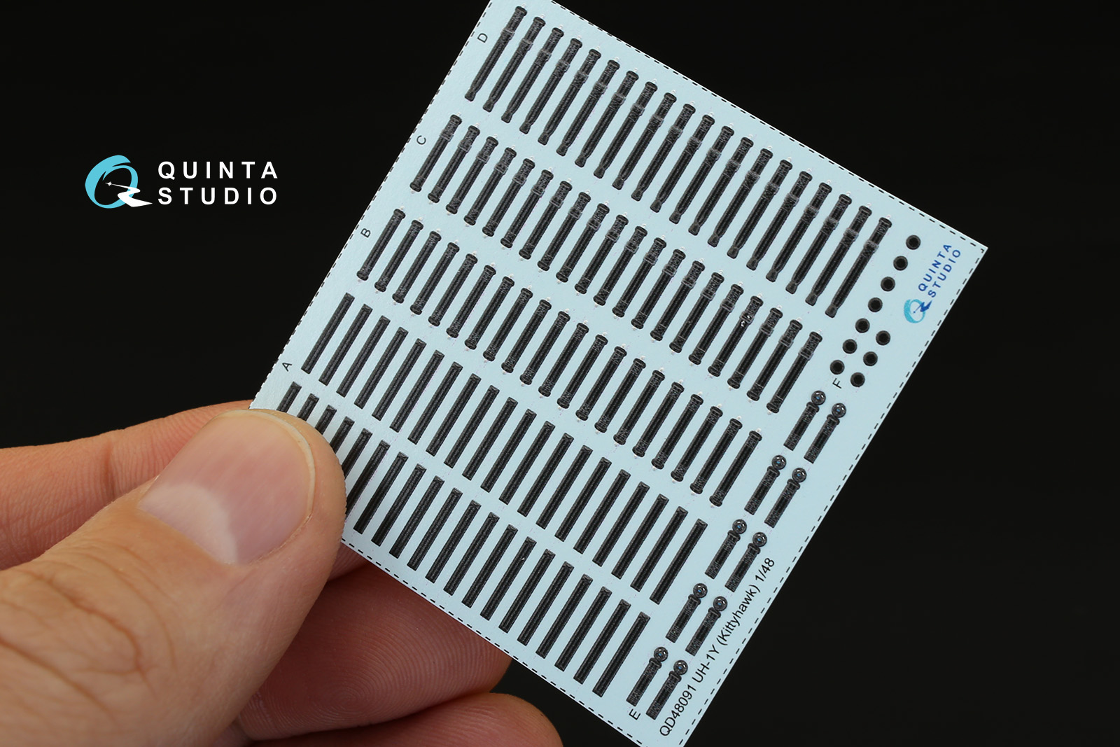 QD48091 1/48 3D Декаль интерьера кабины UH-1Y Venom (для модели Kitty Hawk) Quinta Studio