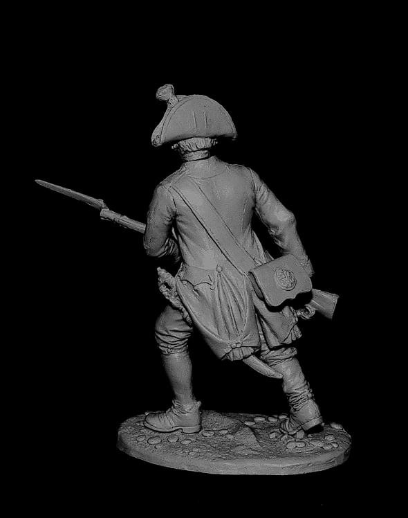 CHM-54127. Рядовой мушкетерских полков в Итальянском походе Суворова, Россия 1799 г. 54 мм. Материал - смола. Chronos Miniatures