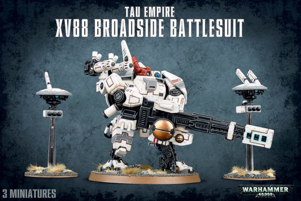 56-15GW Набор Империя Т'ау: Боевой костюм XV88 Залп (T'au Empire XV88 Broadside Battlesuit)