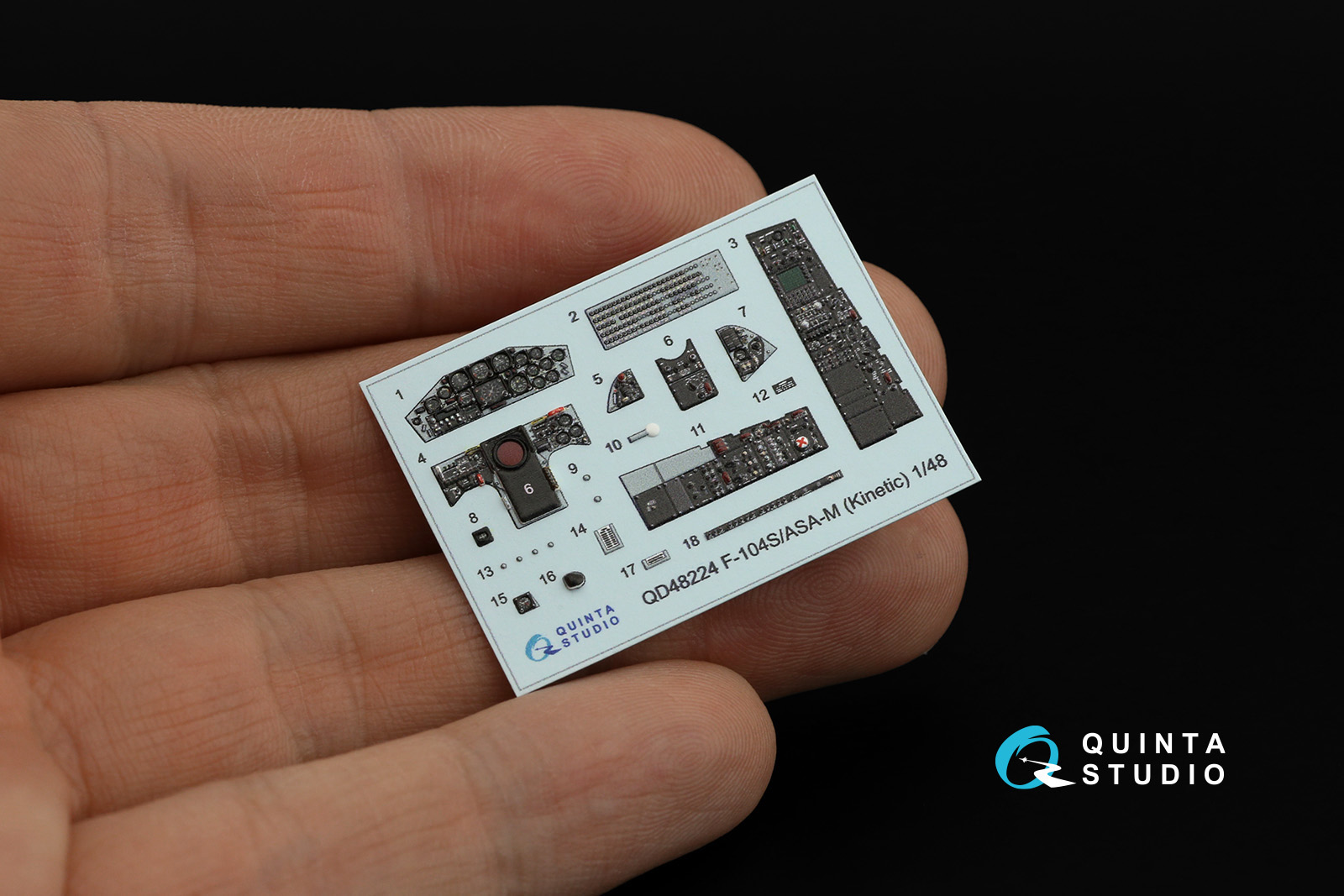 QD48224 3D Декаль интерьера кабины F-104S/ASA-M (Kinetic)