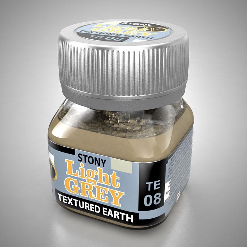 TE-08  Быстросохнущая акриловая смесь для создания реалистичной текстуры: каменистая светло-серая земля