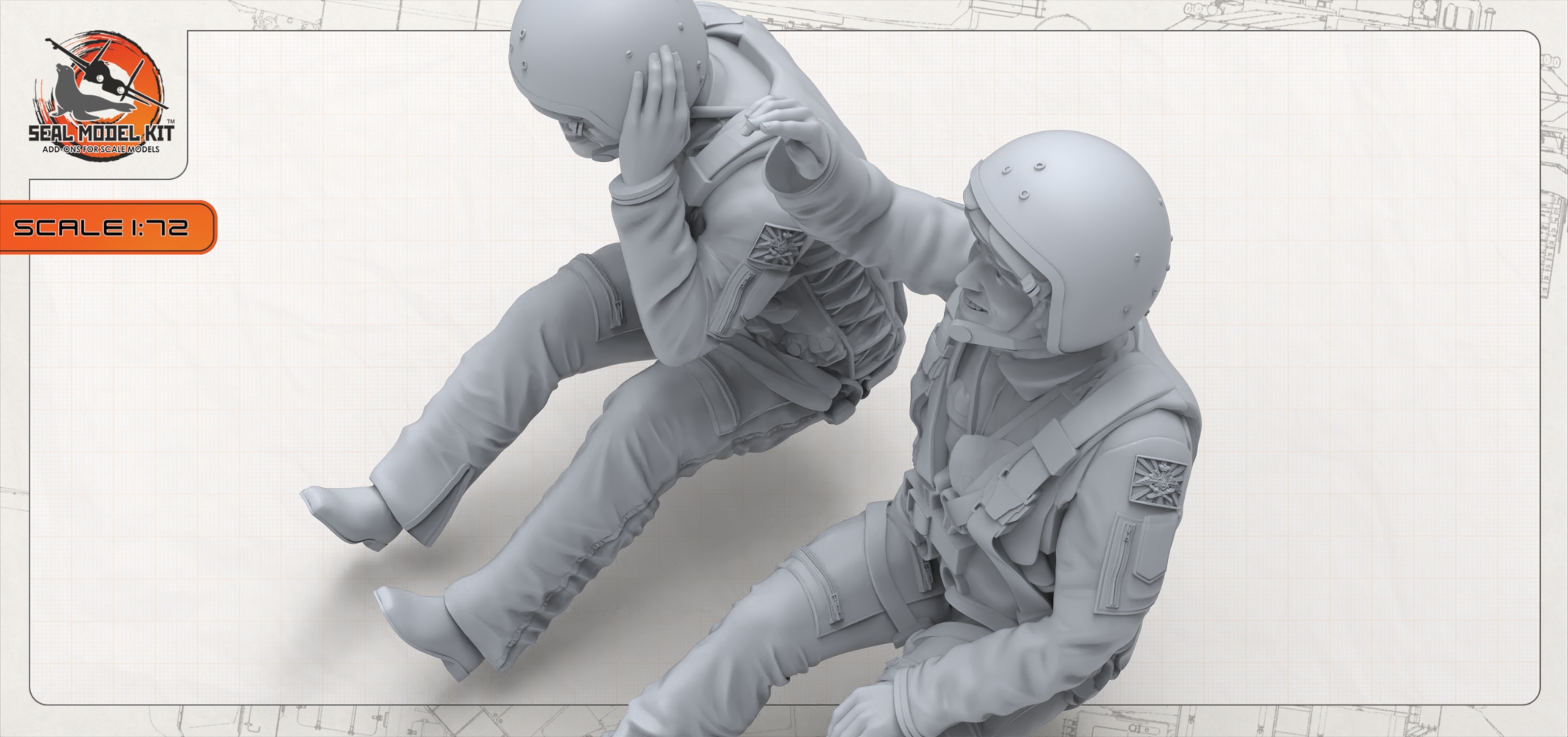 smk72039 ка52 пилоты тип1 Seal Model Kit