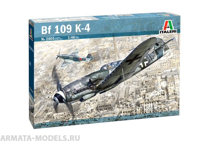 2805ИТ MESSERSCHMITT Bf-109 K4 (10013160/241120/0671781, КОРЕЯ, РЕСПУБЛИКА) Italeri