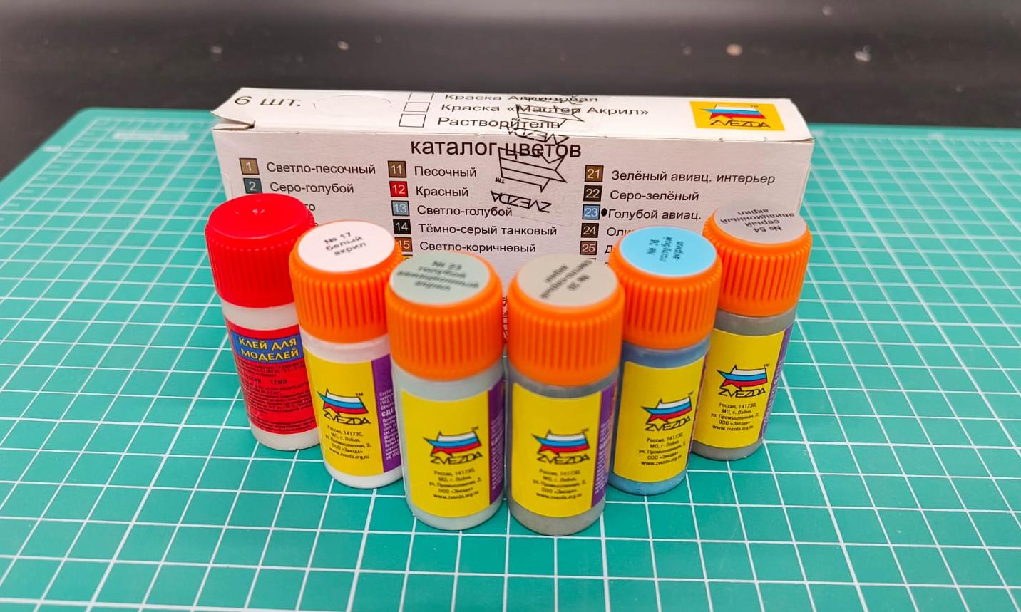 1308 Набор красок Советская и Российская ВВС