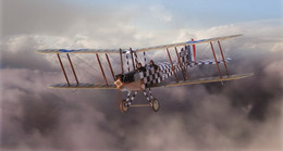 A02104 Сборная модель самолета Royal Aircraft Factory BE2c Scout Airfix