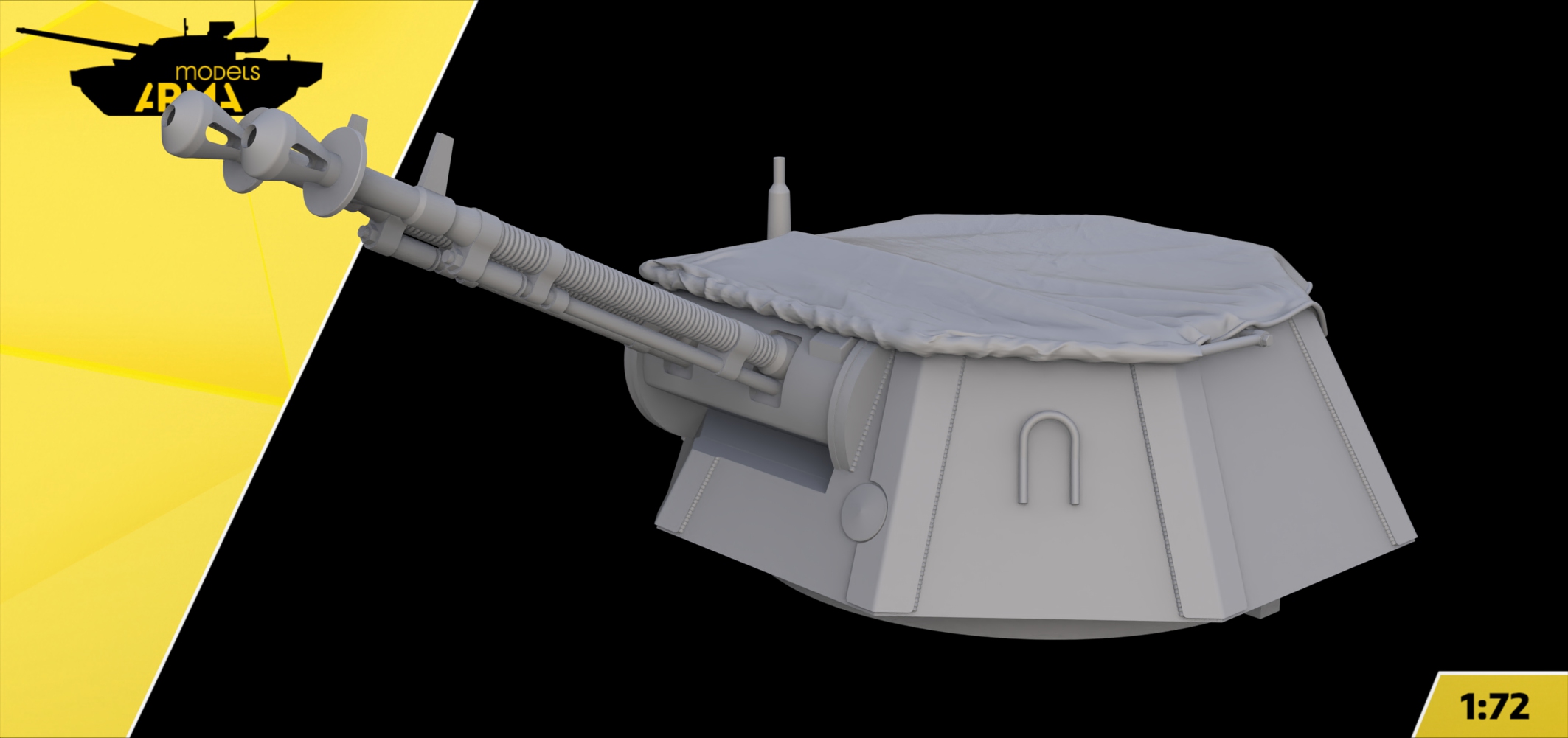 AM72411 Конверсия Т-90 (башня, пулеметы)