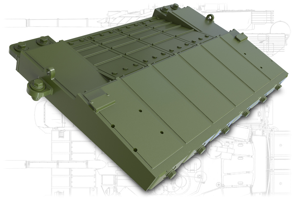 35283MIN ДЗ «Реликт» лобовая плита для Т-80БВМ,Т-72Б3М, Т-90МC, БМПТ