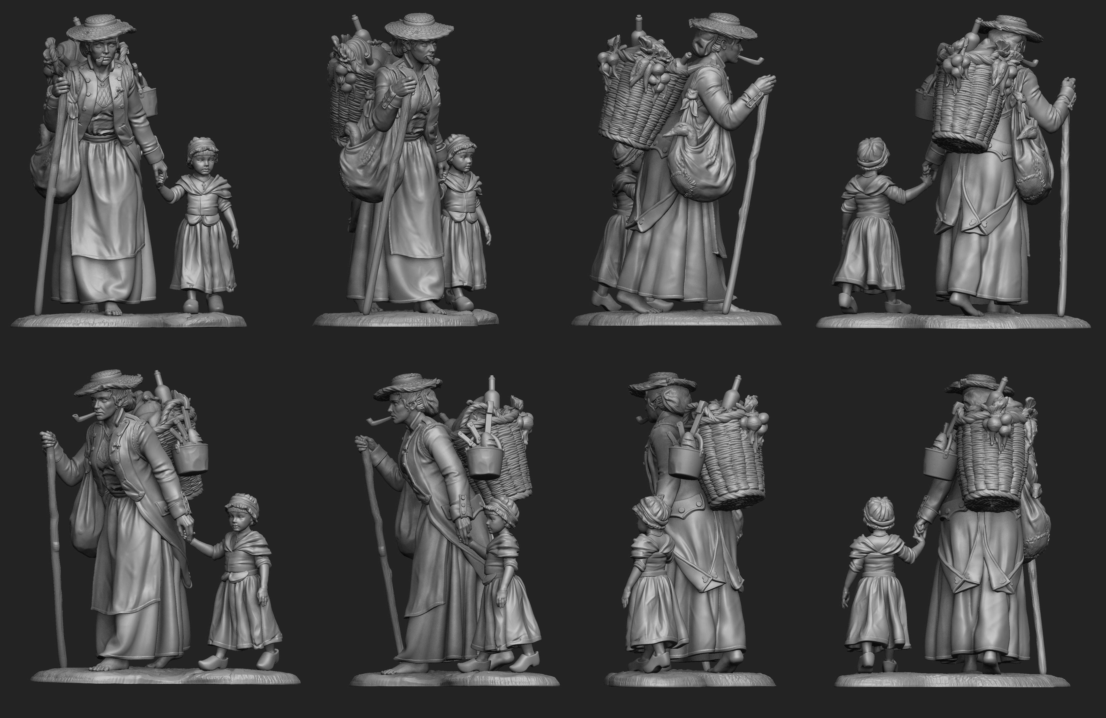 CHM-54170 Дорогами войны. 54 мм. Материал - смола. Chronos Miniatures