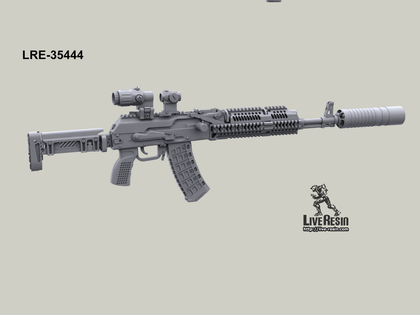 LRE35444 Российское современное штурмовое оружие - автоматы, набор - 5, 6 шт Live Resin