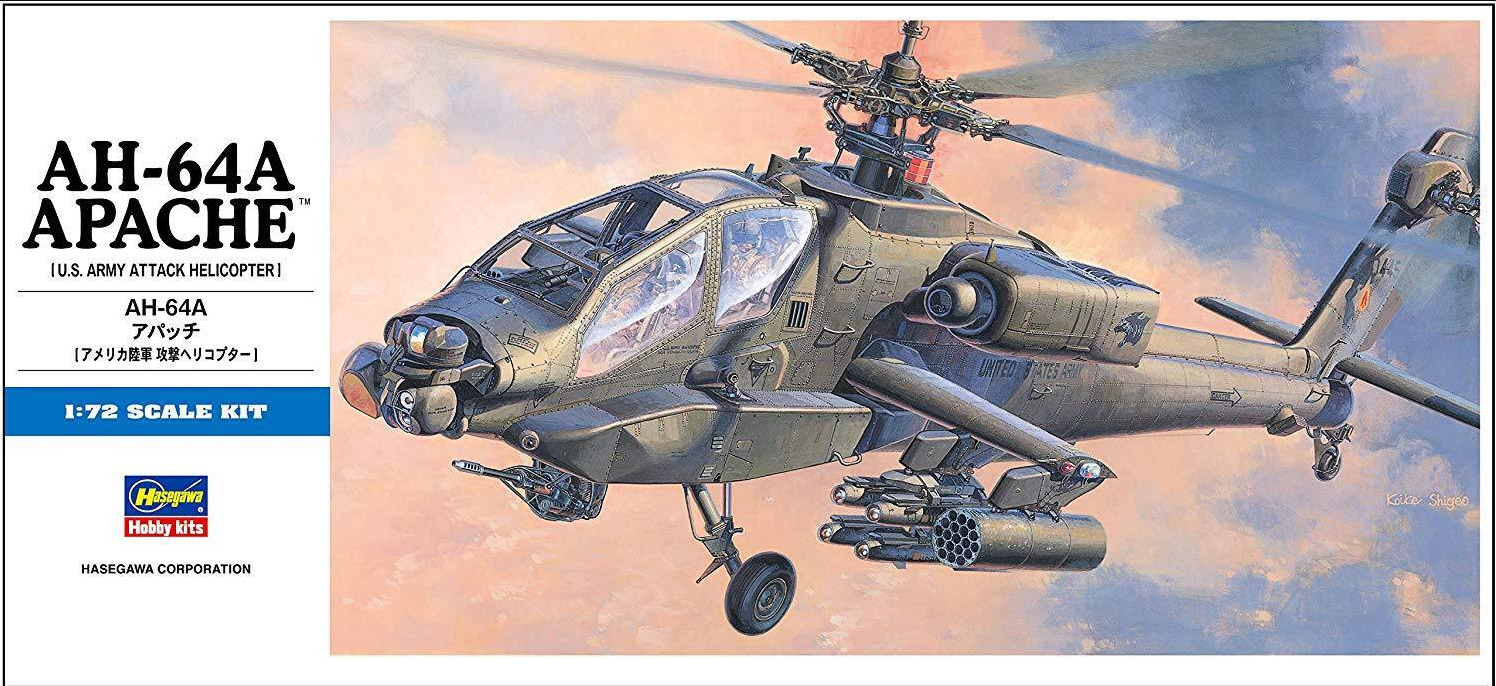 00436 Вертолет AH-64A APACHE Hasegawa