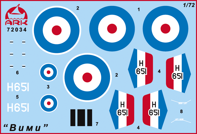 72034 Тяжелый бомбардировщик Вими ARK model