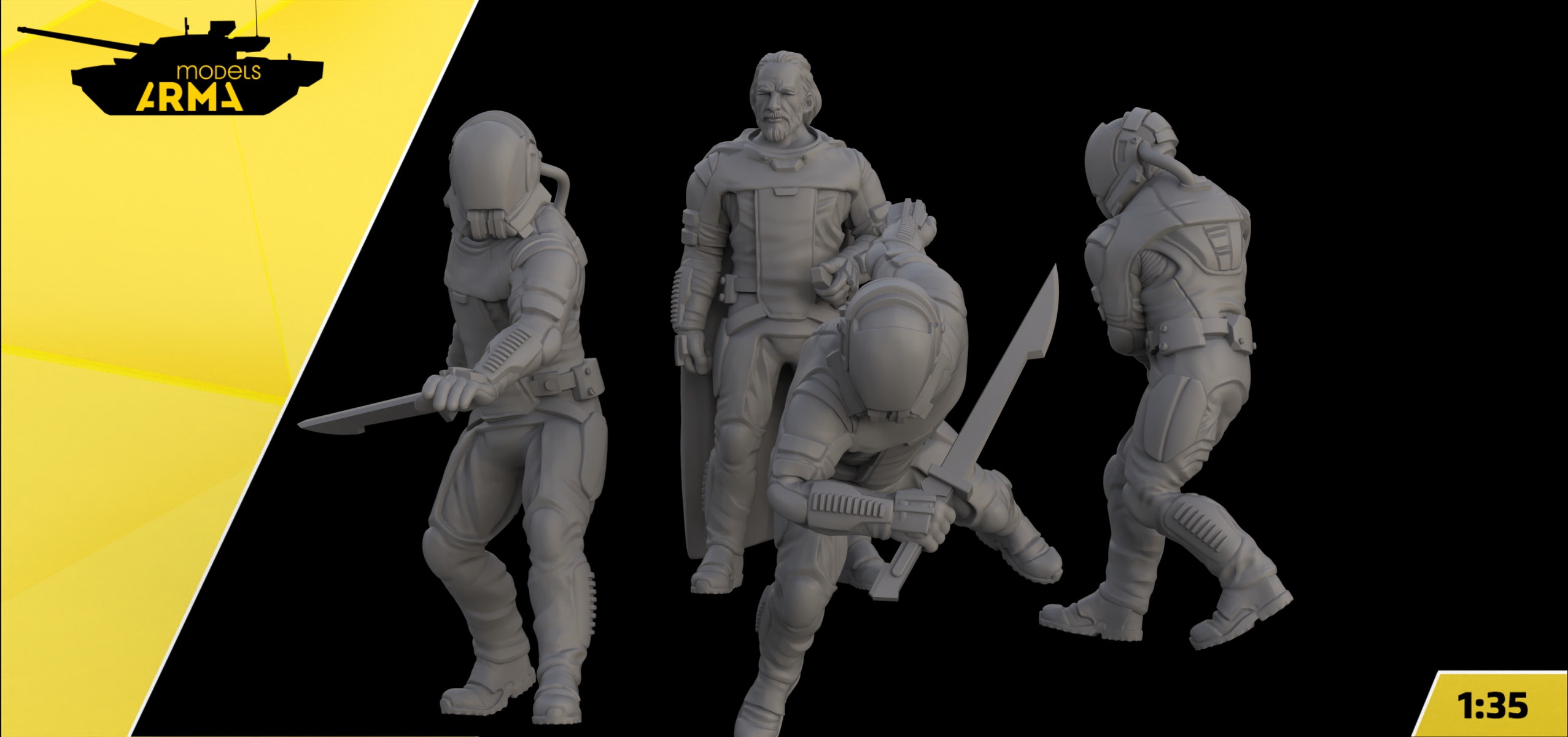 AM35932 Набор фигурок DUNE Сардаукары 4 шт Arma Models