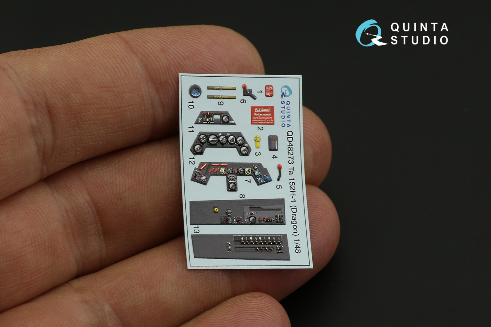 QD48273 3D Декаль интерьера кабины Ta 152H (Dragon)