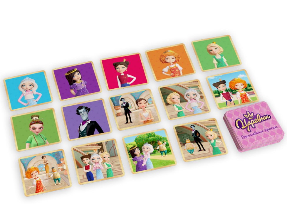 BG11105EUR Игра настольная Царевны. Волшебные краски