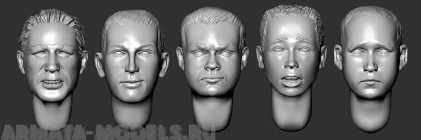 ARM356079 Головы (с волосами) №18 ARMOR35