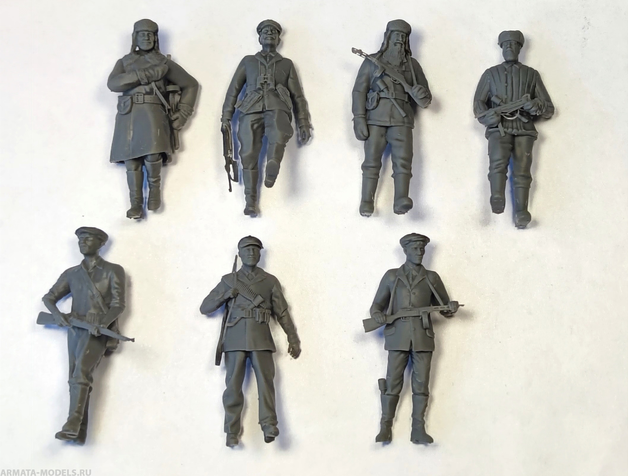 НЕ-35055 Фигуры 3д Партизаны (7шт) Hobby Expert