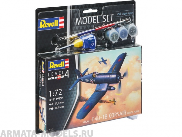 63917 Набор Палубный истребитель FAU-1B Corsair Royal Navy Revell