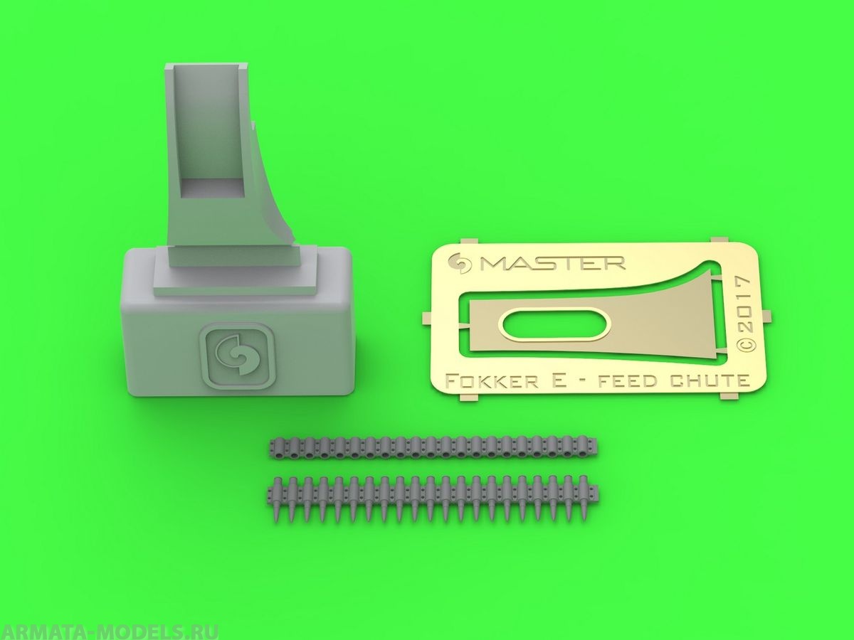 AM-32-105 Fokker E.II / E.III (Early) - лоток подачи боеприпасов с ремнем для LMG 08 Spandau (для комплекта Wingnut Wings)