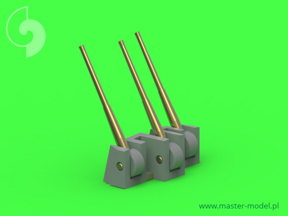 SM-350-079 Вооружение HMS Belfast - стволы 6 дюймов (12 шт.), 4 дюйма (12 шт.) - в комплект входит коррекция смолы для крепления 6-дюймовой пушки