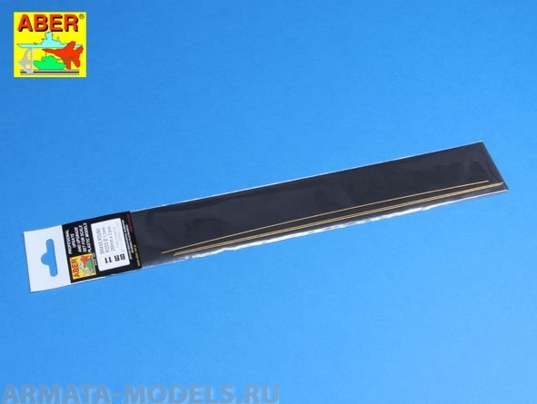 ABR-BR-11  Дополнения для  Brass  round rods fi 1,1mm length 250mm x 3 pcs. для
