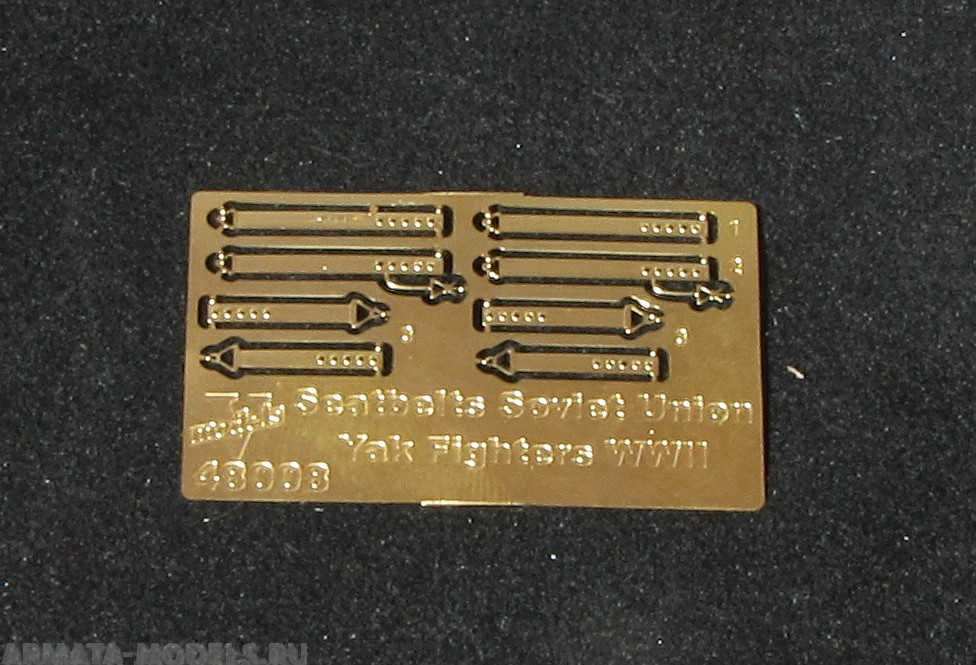 48008VM Фототравление Seatbelts Soviet Union Yak Fighters WWII